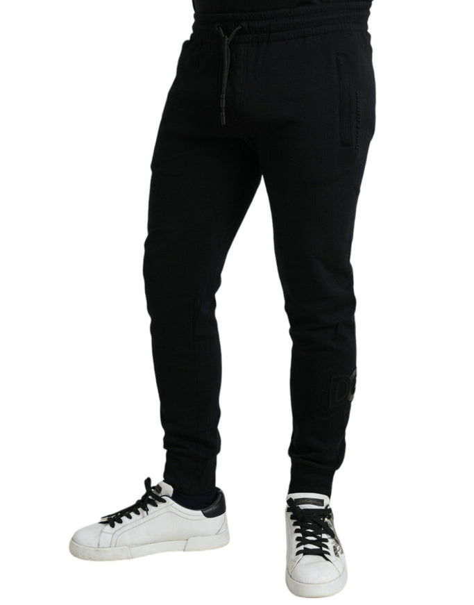 Dolce & Gabbana Black Cotton Blend Jogger Men Sweatpants Pants - Ellie Belle