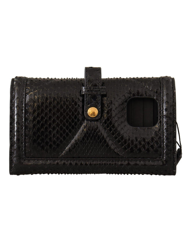 Dolce & Gabbana Black Exotic Devotion Cardholder IPHONE 11PRO Wallet - Ellie Belle