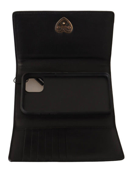 Dolce & Gabbana Black Exotic Devotion Cardholder IPHONE 11PRO Wallet - Ellie Belle