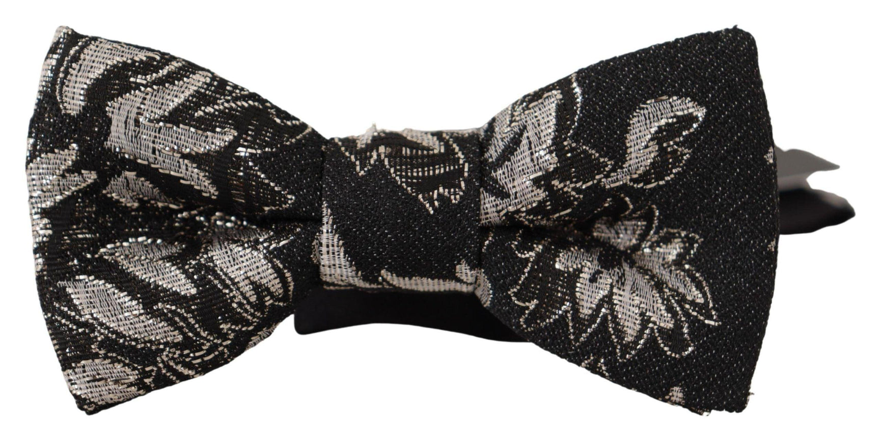 Dolce & Gabbana Black Fantasy Pattern Adjustable Neck Papillon Bow Tie - Ellie Belle