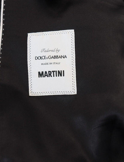 Dolce & Gabbana Black Floral Brocade 2 Piece MARTINI Suit - Ellie Belle