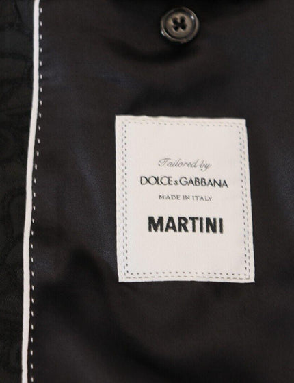 Dolce & Gabbana Black Floral Jacquard Single Breasted MARTINI Blazer - Ellie Belle