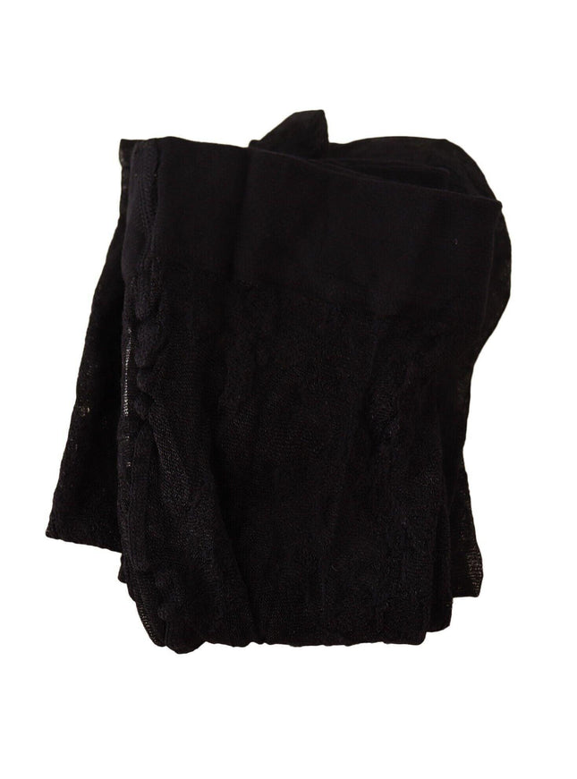 Dolce & Gabbana Black Floral Lace Tights Stockings Women - Ellie Belle