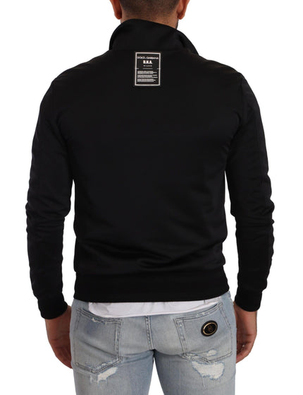 Dolce & Gabbana Black Full Zip Long Sleeve D.N.A Sweater - Ellie Belle
