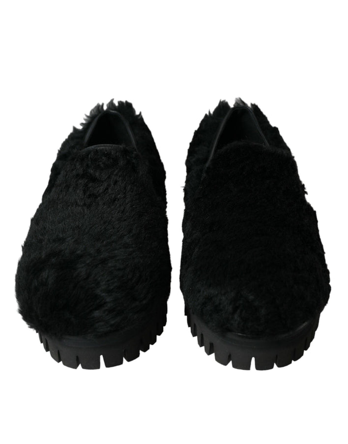 Dolce & Gabbana Men's Leather Slip-on Loafers