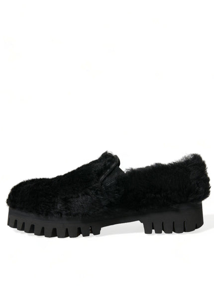 Dolce & Gabbana Men's Leather Slip-on Loafers