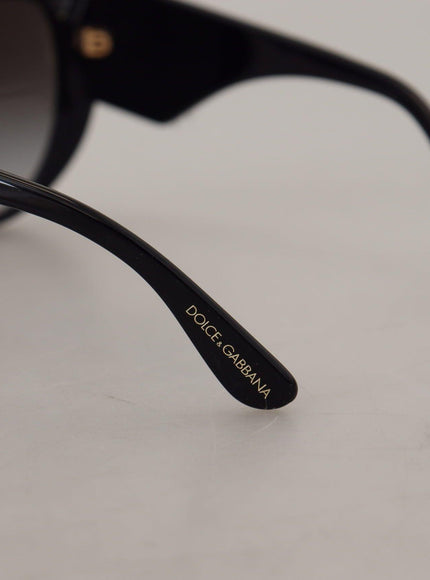 Dolce & Gabbana Black Gold Sequin Butterfly Polarized DG4326 Sunglasses