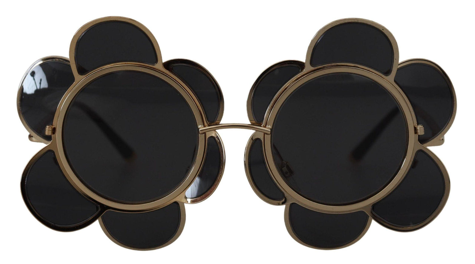 Dolce & Gabbana Black Gold Special Edition Flower Form DG2201 Sunglasses - Ellie Belle