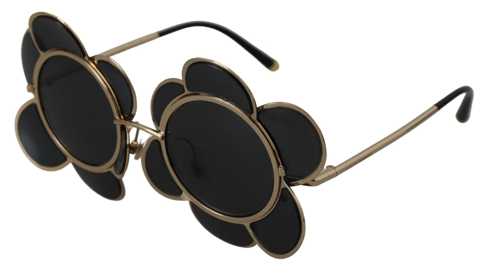 Dolce & Gabbana Black Gold Special Edition Flower Form DG2201 Sunglasses - Ellie Belle