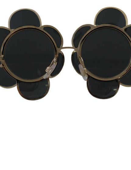 Dolce & Gabbana Black Gold Special Edition Flower Form DG2201 Sunglasses - Ellie Belle