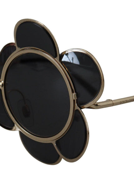 Dolce & Gabbana Black Gold Special Edition Flower Form DG2201 Sunglasses - Ellie Belle