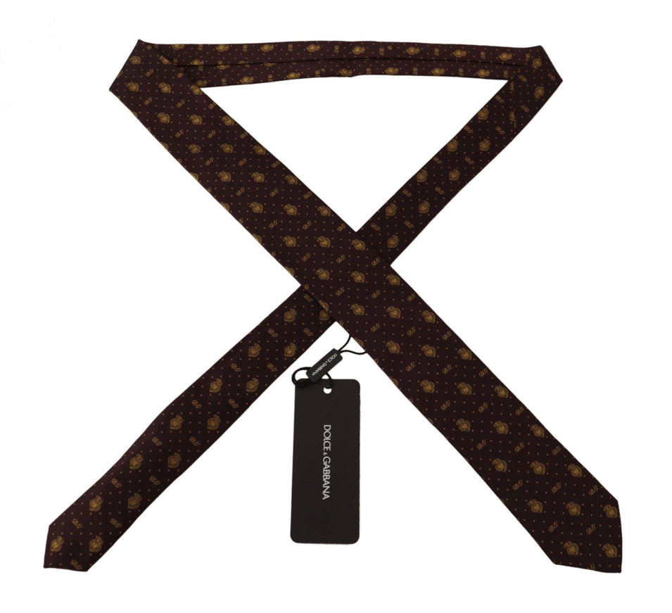 Dolce & Gabbana Black Heart DG Logo Adjustable Tie - Ellie Belle