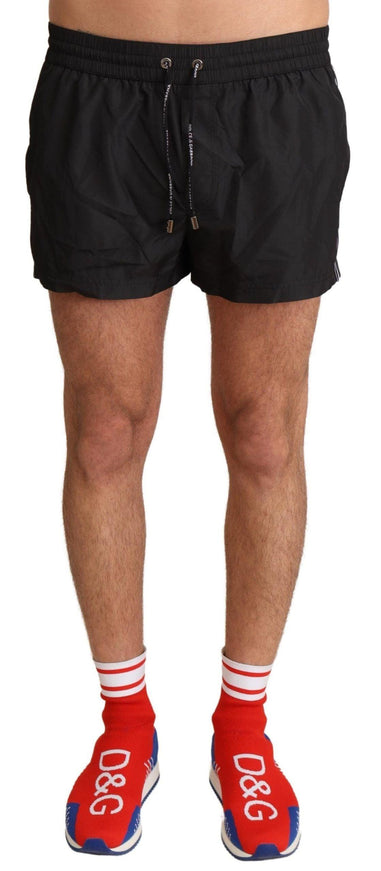 Dolce & Gabbana Black King Mens Beachwear Swimwear Shorts - Ellie Belle