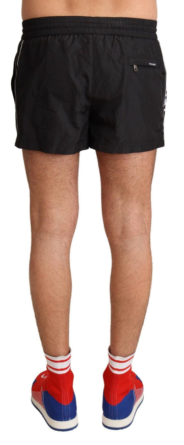 Dolce & Gabbana Black King Mens Beachwear Swimwear Shorts - Ellie Belle