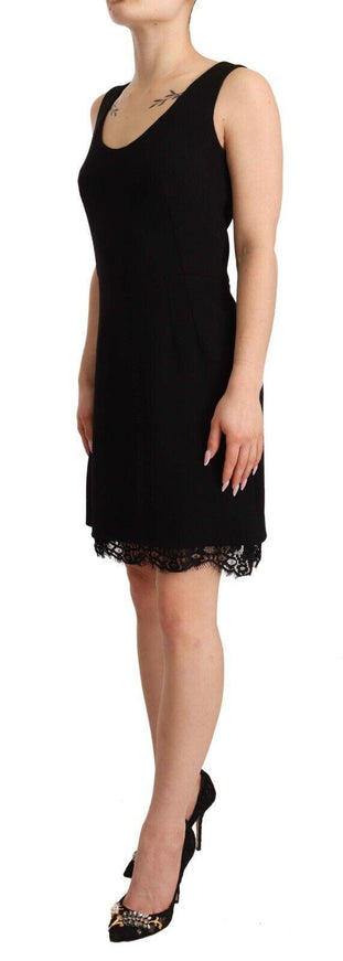 Dolce & Gabbana Black Lace Sheath A-line Mini SARTORIA Dress - Ellie Belle