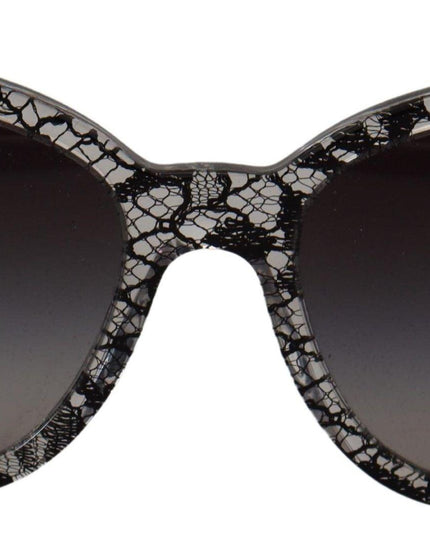 Dolce & Gabbana Black Lace White Acetate Frame Shades DG4190 Sunglasses - Ellie Belle