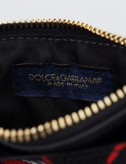 Dolce & Gabbana Black Leather #DGLovesLondon Women Cardholder Coin Case Wallet - Ellie Belle