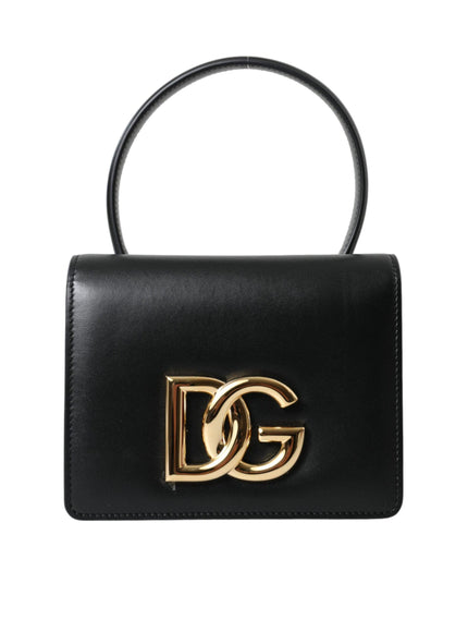 Dolce & Gabbana Black Leather Mini Belt Waist DG Girls Purse Bag - Ellie Belle