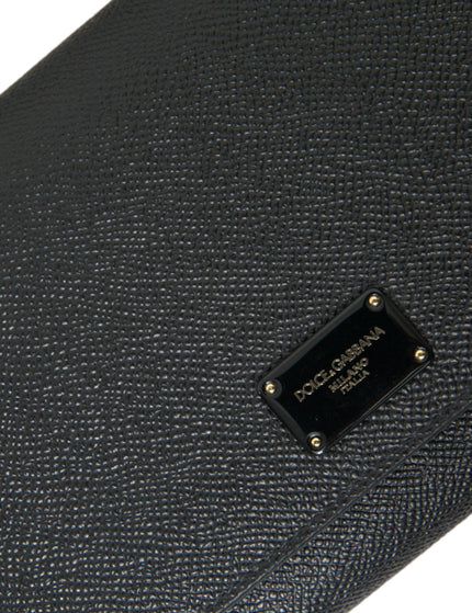 Dolce & Gabbana Black Leather MiniVon Crossbody Phone Shoulder Bag - Ellie Belle