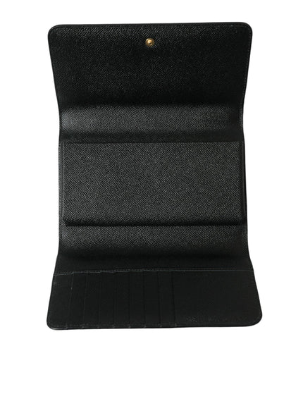 Dolce & Gabbana Black Leather MiniVon Crossbody Phone Shoulder Bag - Ellie Belle