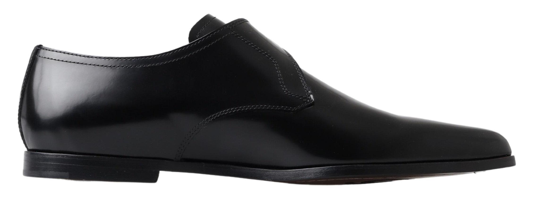 Dolce & Gabbana Black Leather Monk Strap Dress Formal Shoes - Ellie Belle