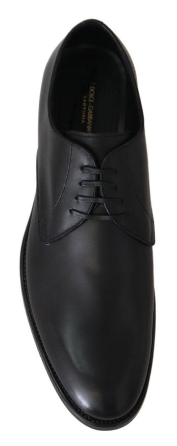 Dolce & Gabbana Black Leather SARTORIA Hand Made Shoes - Ellie Belle