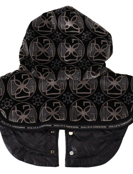 Dolce & Gabbana Black Logo Whole Head Wrap One Size Cotton Hat - Ellie Belle