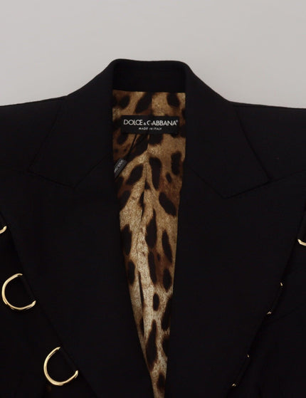 Dolce & Gabbana Black Long Sleeves Single Breasted Jacket - Ellie Belle