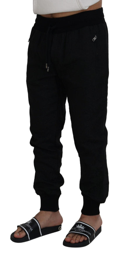 Dolce & Gabbana Black Men Casual Jogger Pants - Ellie Belle