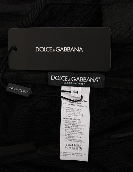 Dolce & Gabbana Black Mermaid Ruched Gown Dress - Ellie Belle