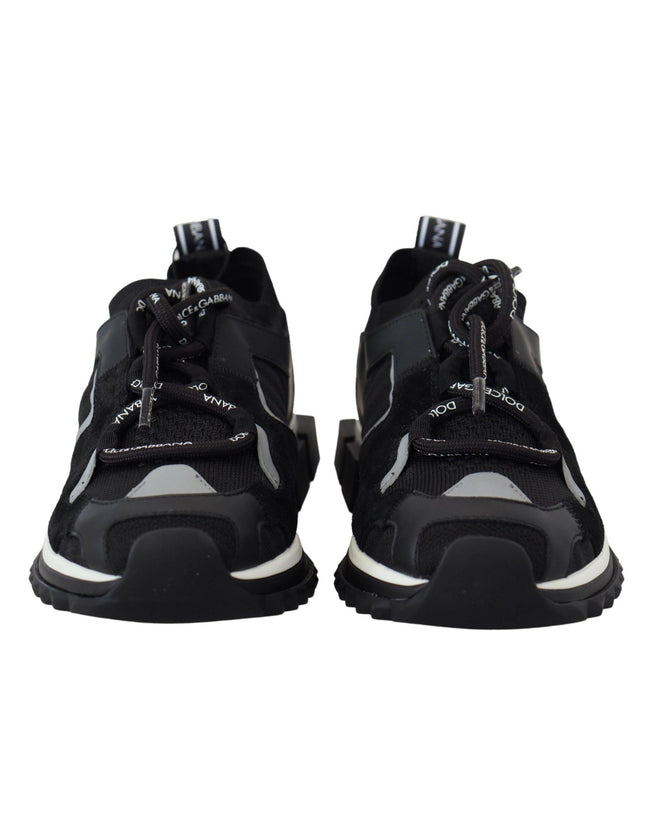 Dolce & Gabbana Black Mesh Sorrento Trekking Sneakers Shoes - Ellie Belle