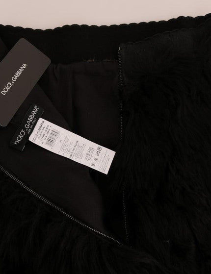 Dolce & Gabbana Black Mink Nutria Fur Mini Hot Pants - Ellie Belle