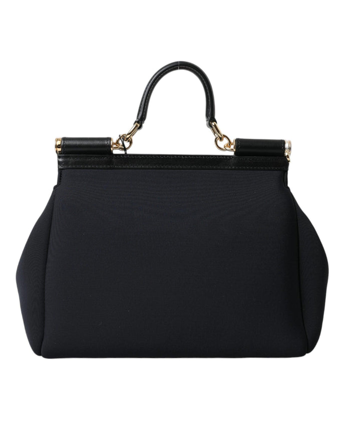 Dolce & Gabbana Black Neoprene Hand Shoulder Satchel Bag - Ellie Belle