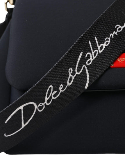 Dolce & Gabbana Black Neoprene Hand Shoulder Satchel Bag - Ellie Belle