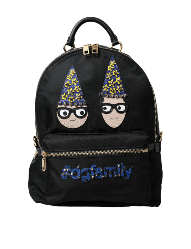 Dolce & Gabbana Black Nylon #DGFamily Backpack VULCANO Bag - Ellie Belle