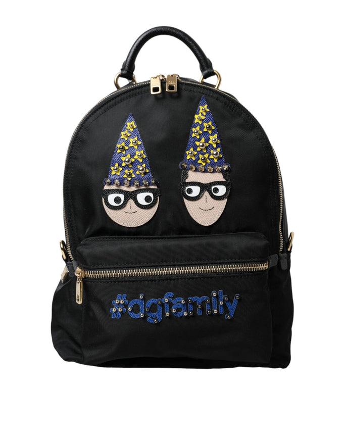 Dolce & Gabbana Black Nylon #DGFamily Backpack VULCANO Bag - Ellie Belle