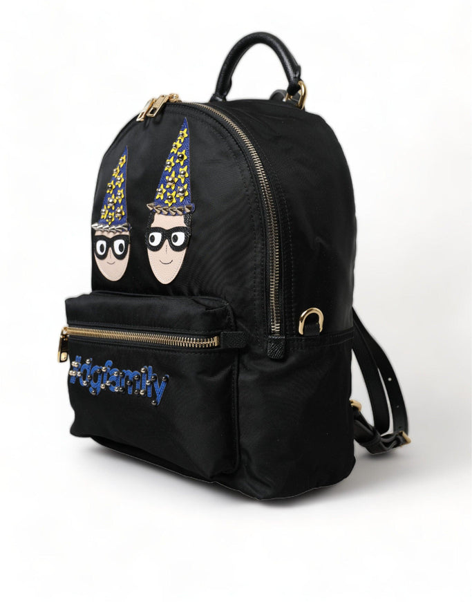 Dolce & Gabbana Black Nylon #DGFamily Backpack VULCANO Bag - Ellie Belle