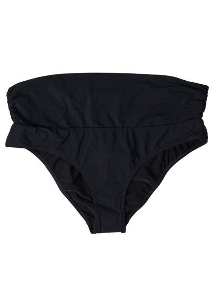 Dolce & Gabbana Black Nylon Stretch Swimwear Slip Bottom Bikini - Ellie Belle