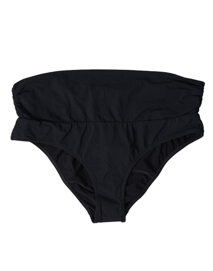 Dolce & Gabbana Black Nylon Stretch Swimwear Slip Bottom Bikini - Ellie Belle