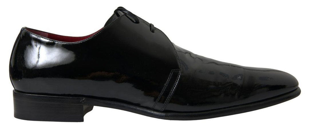 Dolce & Gabbana Black Patent Leather Formal Shoes - Ellie Belle