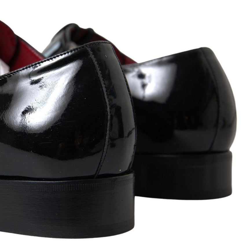 Dolce & Gabbana Black Patent Leather Formal Shoes - Ellie Belle