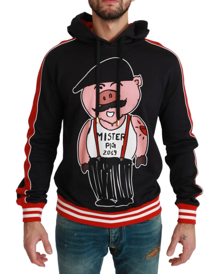Dolce & Gabbana Black Pig of the Year Hooded Sweater - Ellie Belle