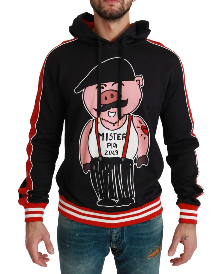 Dolce & Gabbana Black Pig of the Year Hooded Sweater - Ellie Belle