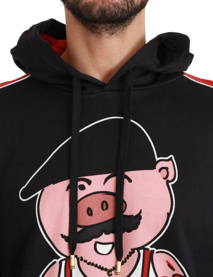Dolce & Gabbana Black Pig of the Year Hooded Sweater - Ellie Belle