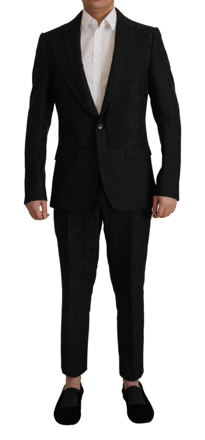 Dolce & Gabbana Black Polyester Formal 2 Piece MARTINI Suit - Ellie Belle