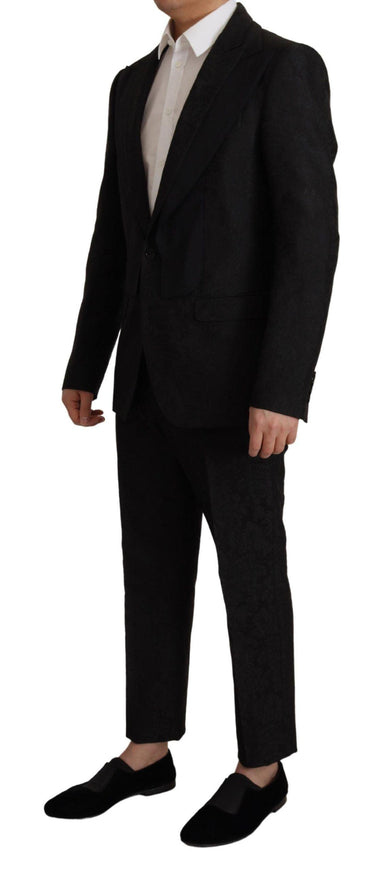 Dolce & Gabbana Black Polyester Formal 2 Piece MARTINI Suit - Ellie Belle