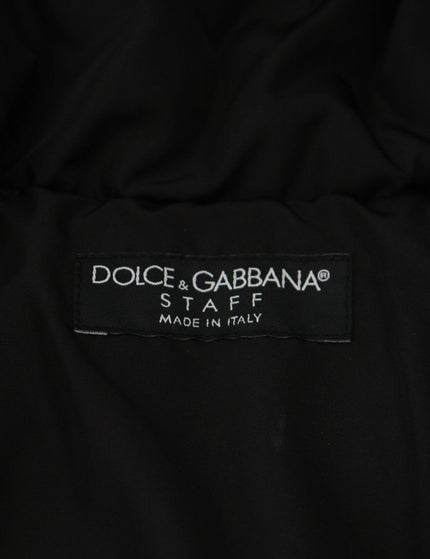 Dolce & Gabbana Black Polyester Hooded Parka Coat Winter Jacket - Ellie Belle