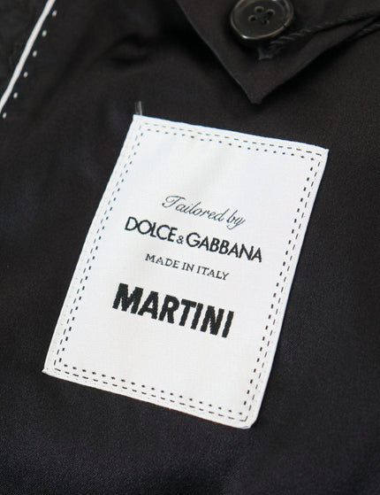Dolce & Gabbana Black Polyester Men 2 Piece MARTINI Suit - Ellie Belle