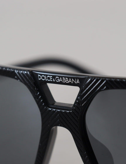 Dolce & Gabbana Black Rectangle Lens Unisex D4354F Sunglasses - Ellie Belle