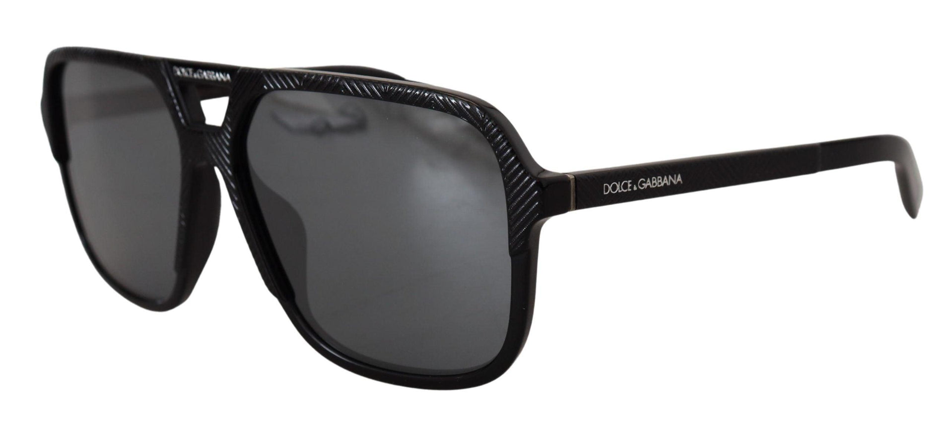 Dolce & Gabbana Black Rectangle Lens Unisex D4354F Sunglasses - Ellie Belle